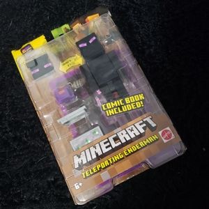 Minecraft Enderman with comic book